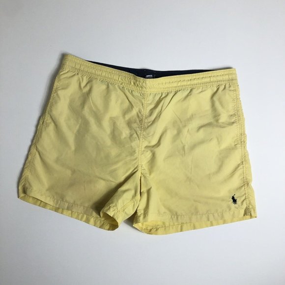 Polo Ralph Lauren Mens Swim‎ Trunks Board Yellow Swimming Shorts Size XL - Picture 1 of 5